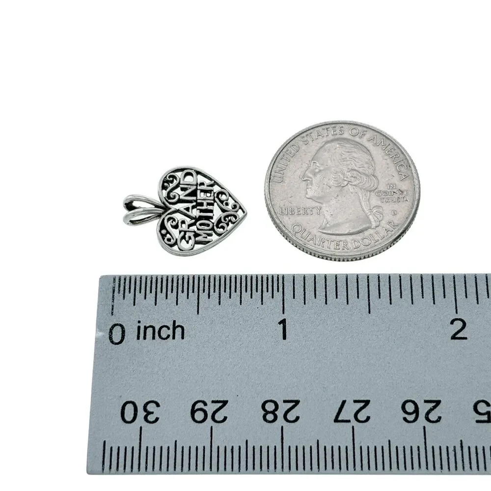 Vintage Sterling Silver 925 Filigree Heart 